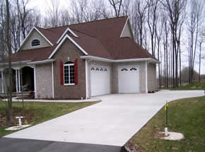 Concrete Driveway Installation with Border