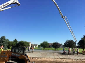 Concrete Pump Installation Slab on Grade